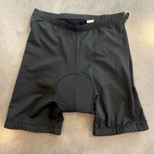 Canari Men Padded Cycling Black Nylon Athletic bike shorts size Medium cushion